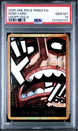 2025 One Piece PRB02 The Best Don!! Card Usopp Gold NNO PSA 10 - Image 1