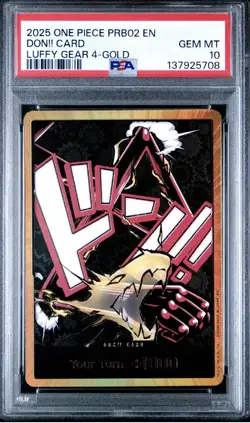 PSA 10 DON!! Card (Gear 4 Luffy) (Gold) Premium Booster -The Best- Vol. 2 Foil - Image 1