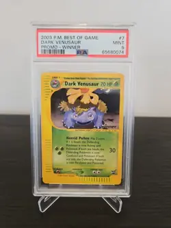 Pokemon Dark Venusaur Card 7 Winner's Edition 007/009 Best Of Game PSA 9 - Image 1