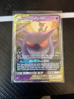 Pokemon TCG Gengar & Mimikyu GX Team Up Holo Ultra Rare Card 53/181 - Image 1
