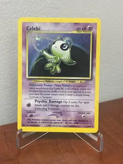 Celebi 3/64 - Pokemon Neo Revelation Holo Rare Card WOTC - MP/LP - Image 1