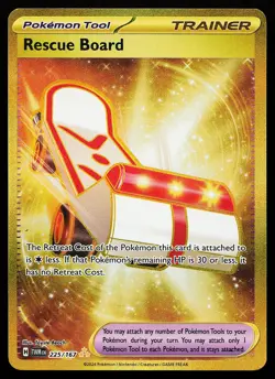 Rescue Board 225/167 Holo Secret Rare Twilight Masquerade Pokemon Card - Image 1