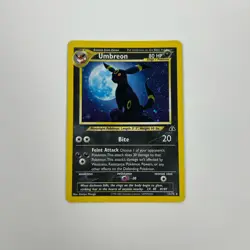 Pokemon TCG Umbreon Neo Discovery Holo Rare Card 13/75 HP Played WOTC Vintage - Image 1