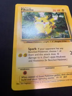 PIKACHU - 60/64 - JUNGLE - POKEMON CARD - LP - Image 2