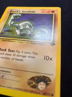 BROCK'S GEODUDE - 68/132 - GYM CHALLENGE - POKEMON CARD - LP - Image 3