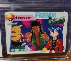 CGC 9 Bandai Cardass Ash Brock Stella #142 Anime 1998 Pokemon Japanese Card Mint - Image 3