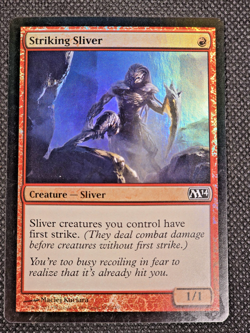 Striking Sliver - Foil Magic mtg LP English Magic 2014 (M14)LP -- L46 - Image 2