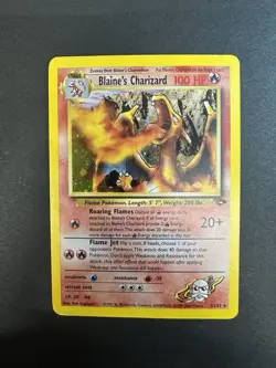 Blaine's Charizard 2/132 Gym Challenge Set Holo Rare Vintage Pokemon LP - Image 1