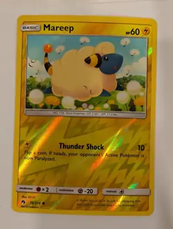 Mareep - 76/214 - SM Lost Thunder Pokemon Reverse Holo Foil Nice! - Image 1