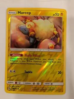 Mareep 75/214 - SM Lost Thunder Pokemon Reverse Holo Foil Nice! - Image 1