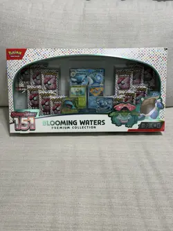 Pokemon TCG Scarlet & Violet 151 Blooming Waters Premium Collection Box - Image 1