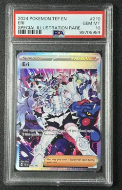 ERI PSA 10 2024 POKEMON TEMPORAL FORCES #210/162 SPECIAL ILLUSTRATION RARE SIR 4 - Image 1