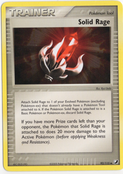Solid Rage 92/115 Unseen Forces Pokemon Card - Image 1