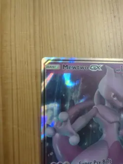 Mewtwo GX 31/68 Hidden Fates Mewtwo Stamp Pokemon MP Crease - Image 2