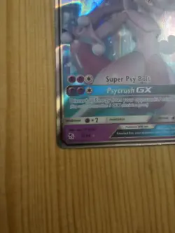 Mewtwo GX 31/68 Hidden Fates Mewtwo Stamp Pokemon MP Crease - Image 3