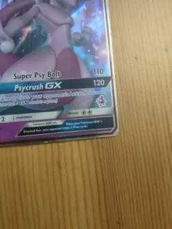 Mewtwo GX 31/68 Hidden Fates Mewtwo Stamp Pokemon MP Crease - Image 4