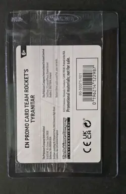 Team Rocket's Tyranitar (Pokemon Center Exclusive) SEALED 096/182 NM - Image 2