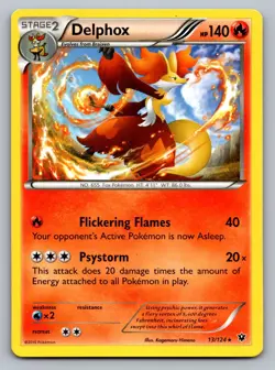 Pokemon TCG Deck Exclusives Delphox - 13/124 (XY Fates Collide) 013/124 - Image 1
