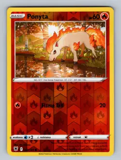 Ponyta 021/189 Reverse Holo SWSH10: Astral Radiance NM - LP Pokemon TCG - Image 1