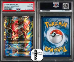 Pokemon TCG M Gyarados EX 115/122 Full Art - Graded PSA 8 - Image 1