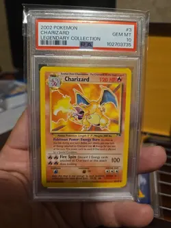 2002 Pokemon Charizard #3 Psa 10 Non Holo Legendary Collection Lava Theme Deck - Image 2