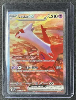 LATIAS EX 2024 POKEMON SURGING SPARKS #239/191 SPECIAL ILLUSTRATION RARE SIR A - Image 1