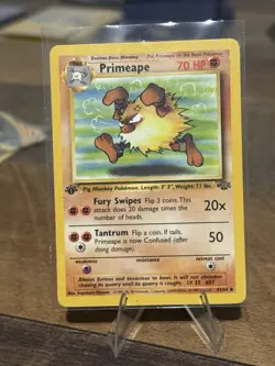 Primeape 43/64 1st Edition Team Rocket NM WOTC 2000 Pokemon - Image 3
