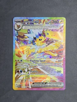 Jolteon ex 153/131 SIR SV: Prismatic Evolutions Pokemon TCG NM - Image 1