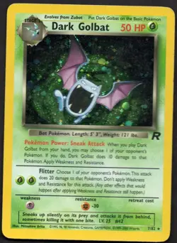 Dark Golbat 7/82 Pokemon Team Rocket Holo - Image 1