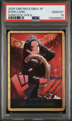 PSA 10 DON!! Boa Hancock GOLD EB03 Heroines Edition Japanese ONE PIECE - Image 1