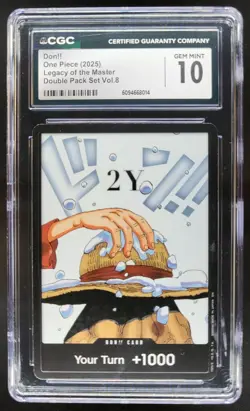 2025 ONE PIECE CCG DON!! LEGACY OF THE MASTER 2Y CGC 10 D PT - Image 1