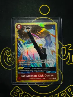 2025 ONE PIECE - BAD MANNERS KICK COURSE - OP04-016 - ALTERNATE ART - Image 1