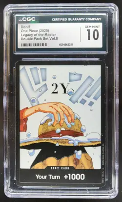 2025 ONE PIECE CCG DON!! LEGACY OF THE MASTER 2Y CGC 10 C PT - Image 1