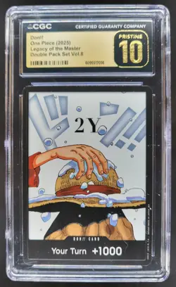 2025 ONE PIECE CCG DON!! LEGACY OF THE MASTER 2Y CGC 10 PRISTINE D PT - Image 1