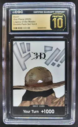 2025 ONE PIECE CCG DON!! LEGACY OF THE MASTER 3D CGC 10 PRISTINE C PT - Image 1