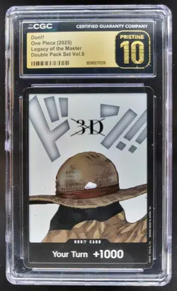 2025 ONE PIECE CCG DON!! LEGACY OF THE MASTER 3D CGC 10 PRISTINE D PT - Image 1