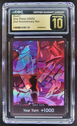 2025 ONE PIECE CCG DON!! 2ND ANNIVERSARY SET CGC 10 PRISTINE C PT - Image 1