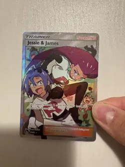 Pokemon TCG Jessie & James Full Art Holo Rare Trainer Card 68/68 Hidden Fates - Image 1