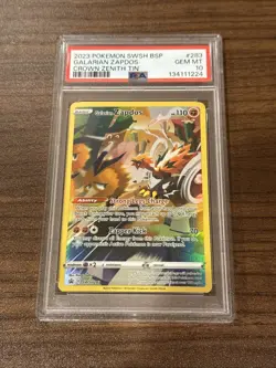 Galarian Zapdos SWSH283 SWSH: Sword & Shield Promo Cards Holo PSA 10 - Image 1
