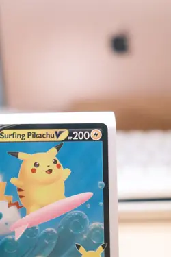 Surfing Pikachu 008/025 2021 Pokemon Card Full Art 25th Anniversary NM Holo - Image 3