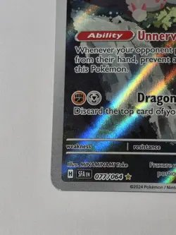 Pokemon TCG Fraxure 077/064 Shrouded Fable Illustration Rare Holo Card - Image 3
