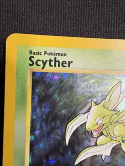 Pokemon Scyther Jungle 10/64 1st Edition Holo 1999 WOTC TCG Card - MP - Image 3