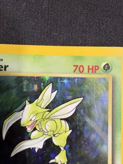 Pokemon Scyther Jungle 10/64 1st Edition Holo 1999 WOTC TCG Card - MP - Image 4