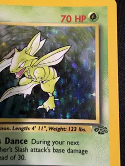Pokemon Scyther Jungle 10/64 1st Edition Holo 1999 WOTC TCG Card - MP - Image 5