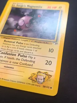 LT. SURGES MAGNEMITE - 050/132 - GYM HEROES - POKEMON CARD - LP - Image 3