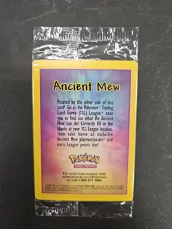 Sealed Ancient Mew Holofoil Promo Card Pokemon the Movie 2000 Unopened - Image 1