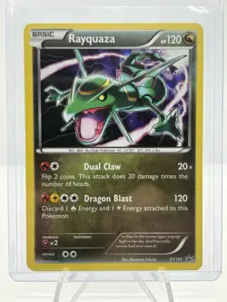 Pokemon TCG Rayquaza EX Holo Rare Black Star Promo Card XY141 Ultra Rare - Image 1
