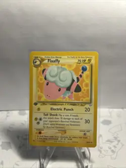 Pokemon Card - Flaaffy 1st Edition Neo Revelation 28/64 Common - Image 1