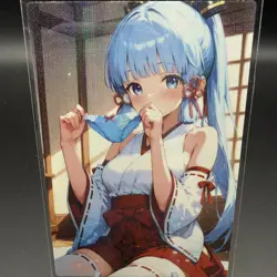 Kamisato Ayaka Genshin Impact Anime Waifu Card Doujin ACG Goddess - Image 1