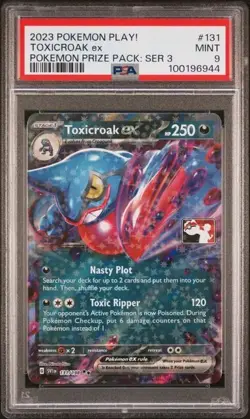 Toxicroak ex 131/198 2024 Pokemon Play! Pokemon Prize Pack PSA 9 - Image 1